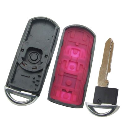 Mazda 2+1 button remote key blank with blade ( 3parts) - 3