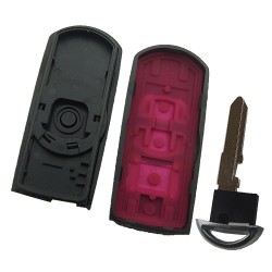 Mazda 3 button remote key blank with blade ( 3parts) - 3