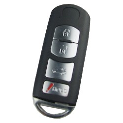 Mazda 3+1 button remote key blank - Mazda