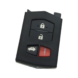 Mazda 3+1 button remote key shell part - Mazda