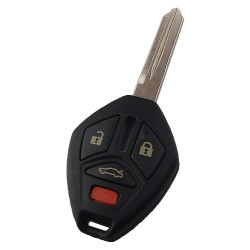 Mitsubishi upgrade 3+1 button key shell with left MIT9 blade - Mazda