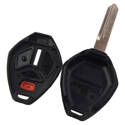Mitsubishi upgrade 3+1 button key shell with left MIT9 blade - 3