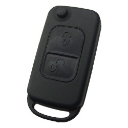 Mercedes 2 button flip key blank with 4 track HU39 blade - Mercedes