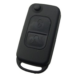Mercedes 2 button flip key blank with 4 track HU39 blade - 1