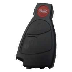 Mercedes 2+1 button remote key blank with panic button - Mercedes