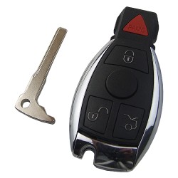 Mercedes 3+1 button remote key blank with panic button - Mercedes