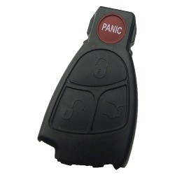 Mercedes 3+1 button remote key blank with panic button -NO LOGO - Mercedes