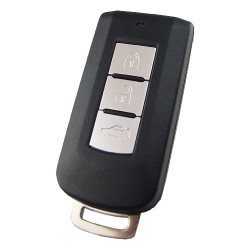Mitsubishi 3 button remote key shell with blade - 1