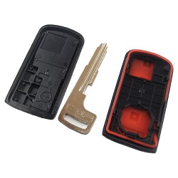 Mitsubishi 3 button remote key shell with blade - 3