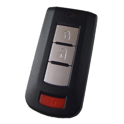 Mitsubishi 2+1 button remote key shell - 1