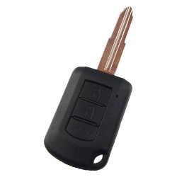 Mitsubishi 3 button upgrade remote key blank with right blade - Mitsubishi