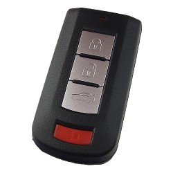 Mitsubishi 3+1 button remote key shell - Mitsubishi