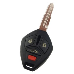 Mitsubishi upgrade 3+1 button key shell with right MI11R blade - Mazda