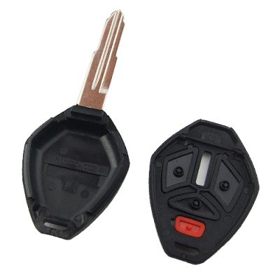 Mitsubishi upgrade 3+1 button key shell with right MI11R blade - 3