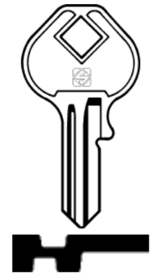 MS10 Key Blank - 1