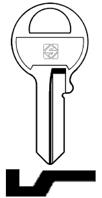 MS2 Key Blank - 1