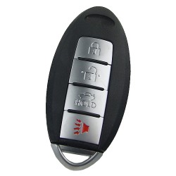 Nissan 3+1 button remote key blank - Nissan