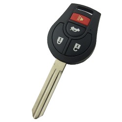 Nissan 3+1 button remote key with 315mhz or 434mhz - 