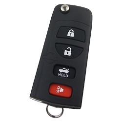 Nissan 4 button flip remote key blank - Nissan