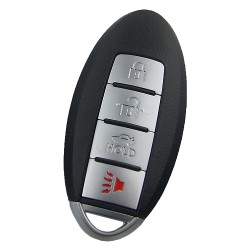 Nissan 4 button remote key blank for new model no logo - Nissan