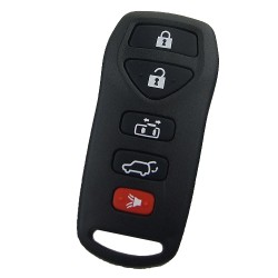 Nissan 4+1 button remote key blank - Nissan