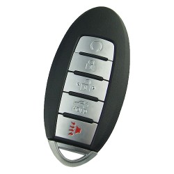 Nissan 5 button remote key blank without logo for new model - Nissan