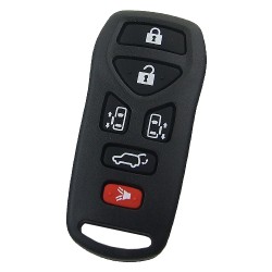 Nissan 6 button remote key blank - Nissan