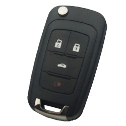 Opel 3+1 button remote key blank with panic - Opel