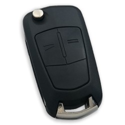Opel Vectra C 2 Button Flip Remote Key (AfterMarket) (GM 13189118, 433 MHz, ID46) - Opel