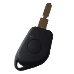 Peugeot 1 button remote key blank with 4 track blade (without logo) with led light hole - Peugeot