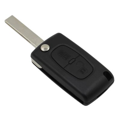 Peugeot Flip Remote Shell 2 Button without battery location - 3