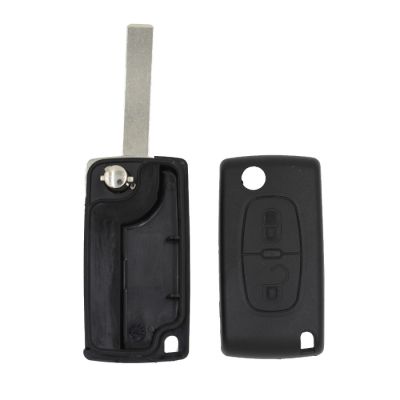 Peugeot Flip Remote Shell 2 Button without battery location - 4