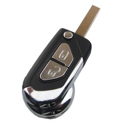 Peugeot 2 buttion key blank with HU83 blade - Peugeot