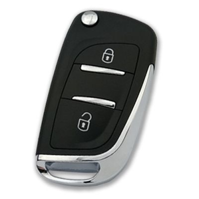 PEUGEOT 2 Buttons Modified Flip Key Shell Without Battery Location - 1