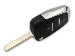 PEUGEOT 2 Buttons Modified Flip Key Shell Without Battery Location - 4