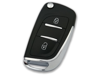 PEUGEOT 2 Buttons Modified Flip Key Shell Without Battery Location - 6