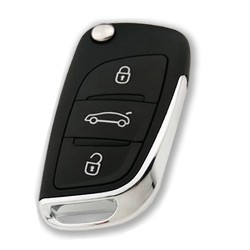 PEUGEOT 3 Buttons Modified Flip Key Shell - 1