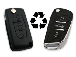 PEUGEOT 3 Buttons Modified Flip Key Shell - 3