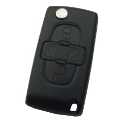 Peugeot 307 4 button remote key blank without battery place the model is VA2-SH4-no battery place - Peugeot