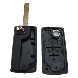 Peugeot 307 4 button remote key blank without battery place the model is VA2-SH4-no battery place - 3