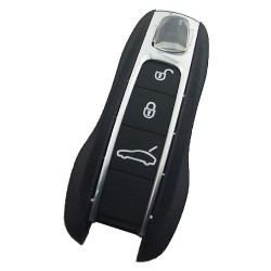 Porsche 3 button remote key blank with emmergency key blade - 1