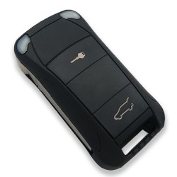 Porsche Cayenne 2 Button Flip Remote Key (AfterMarket) (315MHz, PCF7946) - Porsche