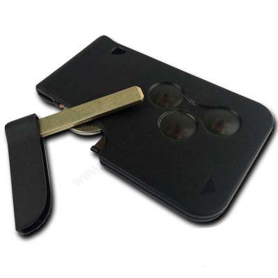 Ren Megane 2, Scenic - 3 Button Smart Card (AfterMarket) (433 MHz, PCF7947) (No Logo) - 3