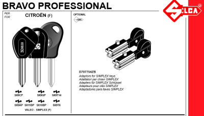 SILCA Bravo Simplex key Clamp - 2