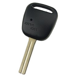 Toyota 1 button remote key with light hole with TOY48 blade - Toyota