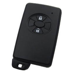 Toyota 2 button remote key shell , the blade with two side groove (black) - Toyota