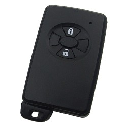 Toyota 2 button remote key shell , the blade with two side groove (black) - 1
