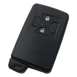 Toyota 2 button remote key shell , the blade with two side groove (black) - Toyota