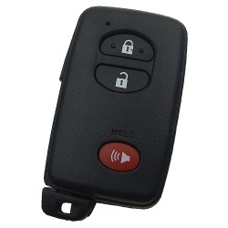 Toyota 2+1 button remote key shell (round button) - Toyota