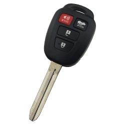Toyota 3+1 button remote key blank - Toyota
